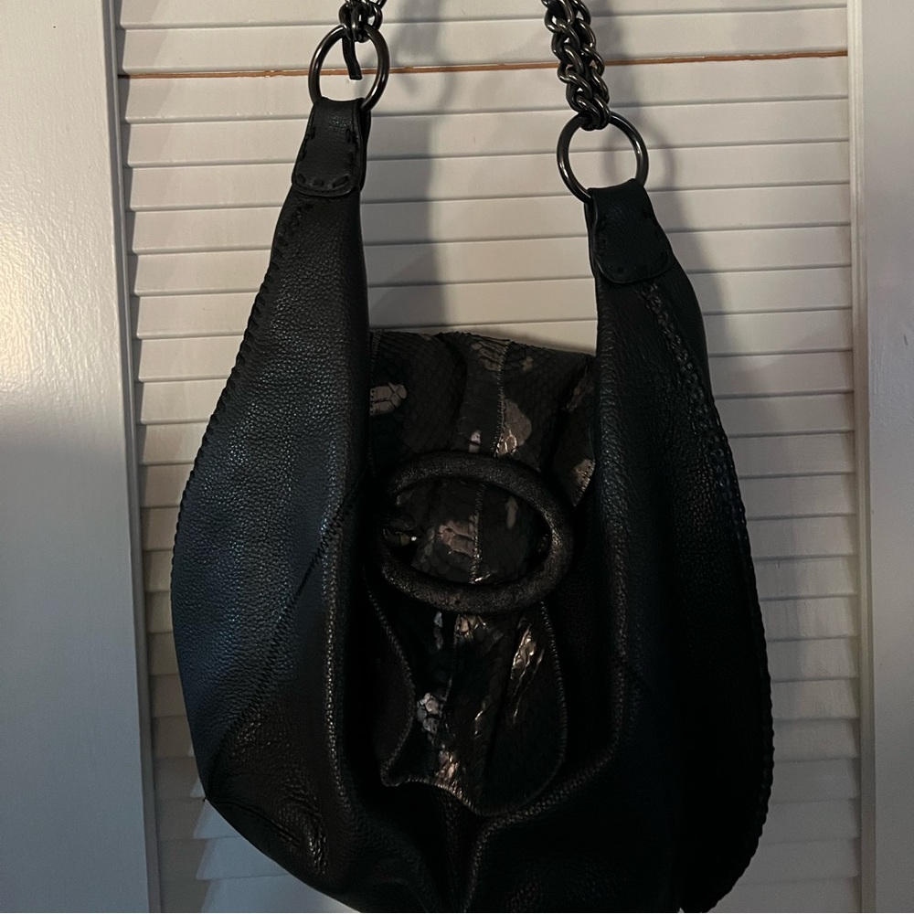 Designer brand women’s leather satchel handbag